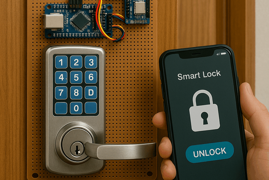 قفل الباب الذكي